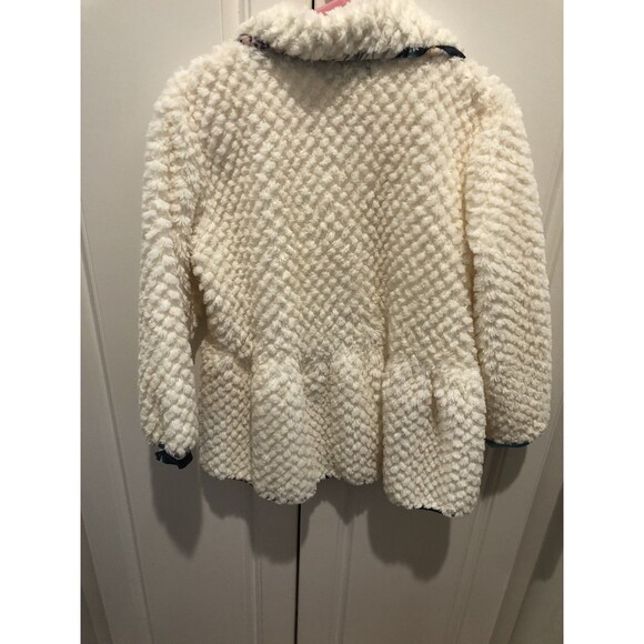 “Zaza Couture” Boutique Girls Sz 5 Crème Appliqué Jacket - Picture 2 of 6